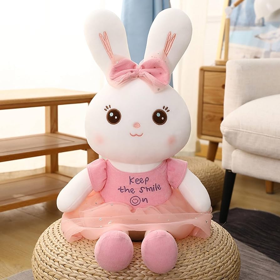 Amazon.co.jp: 兎縫い包み ぬいぐるみ ピンク 90cm ロング足